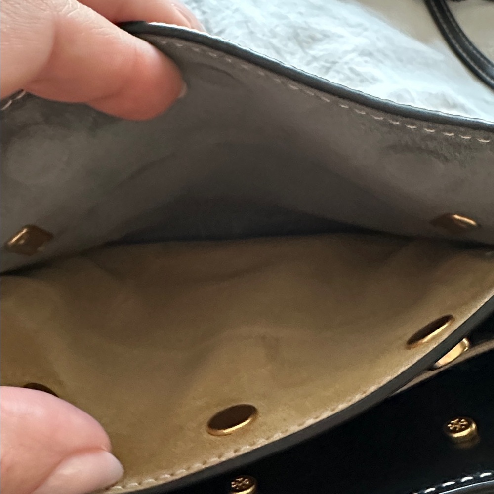 Tory Burch Tan and Black Small Crossbody Bag - Picture 13 of 16